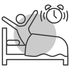 Wakes up in the middle of the night